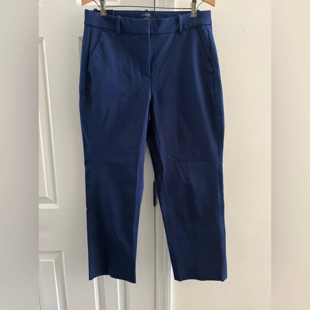 J. Crew Kallie Women's‎ Straight Leg Navy Pants NWT 10P